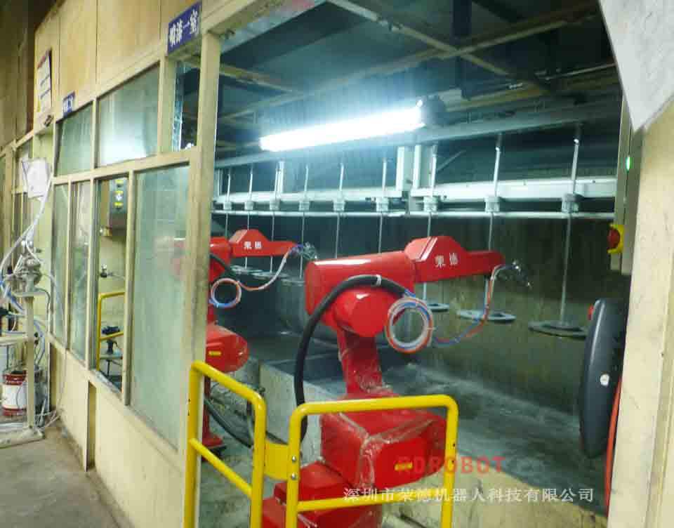 剎車盤(pán)機(jī)器人噴漆懸掛生產(chǎn)線