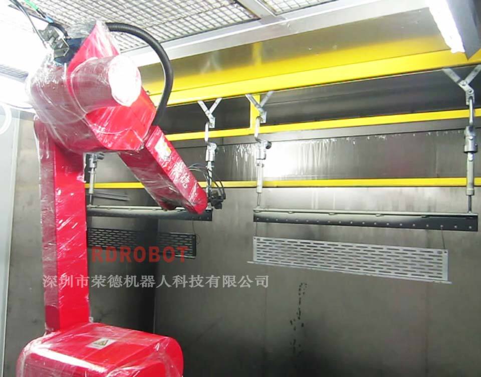 汽車散熱格噴涂機器人