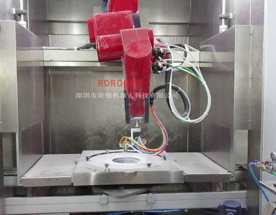 橡膠輪胎機(jī)器人自動(dòng)噴涂線